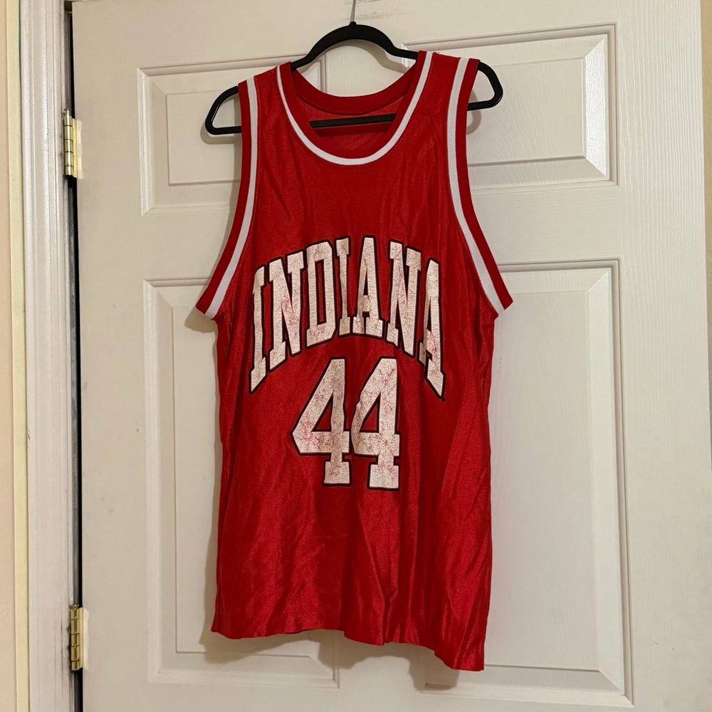 Vintage Dodger Indiana University#44 Basketball Jersey Alan Henderson Size L